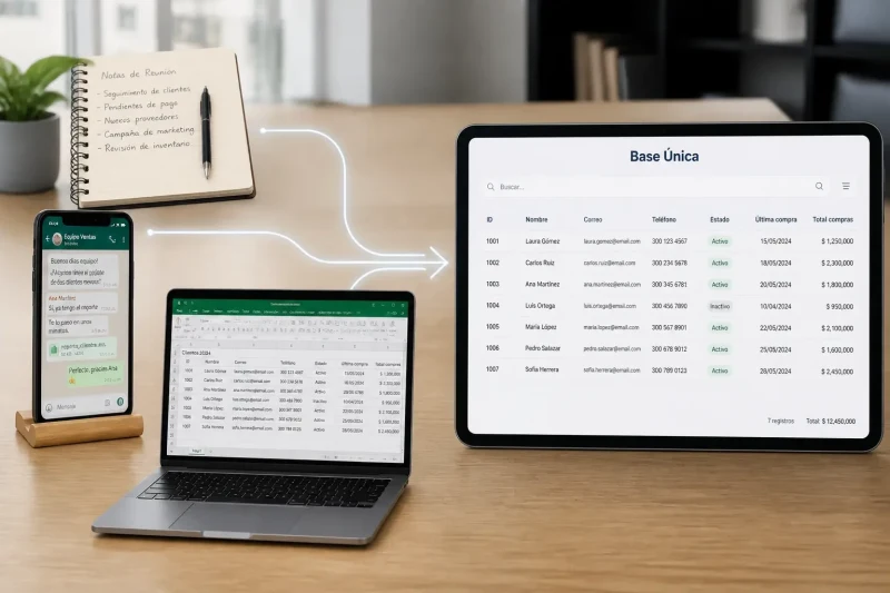 Crea tu base de datos de clientes desde cero Cómo centralizar tu base de datos de clientes