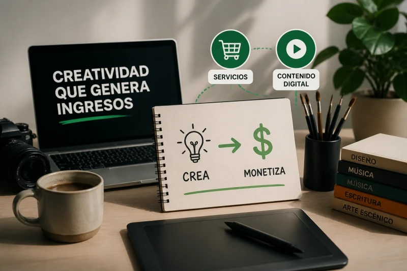 Tipos de emprendimiento artístico por disciplina y modelo de monetización